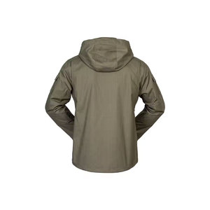 Veste coupe-vent à capuche en jean vintage personnalisable col montant logo de l'équipe uniforme sportif de football en plein air - Product Image 3