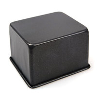 Moule à pain carré profond 120x105mm sans couvercle, qualité alimentaire, PTFE antiadhésif, compatible four, max 230°C, petit moule à pain, acier laminé à froid, noir