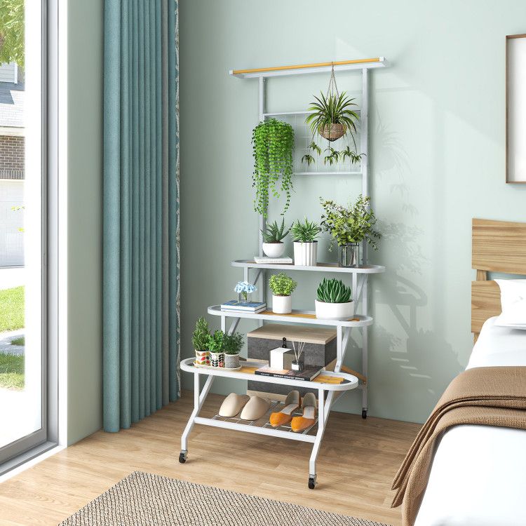 4-Tier Hanging Plant Stand with Hanging Bar for Displaying Your Greenery  Durable Fencing Trellis & Gates| Alibaba.com