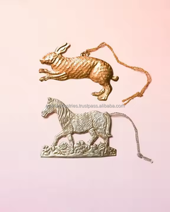 Adornos colgantes de árbol de Navidad de metal ecológicos modernos con diseño de colgante de hada - Product Image 3