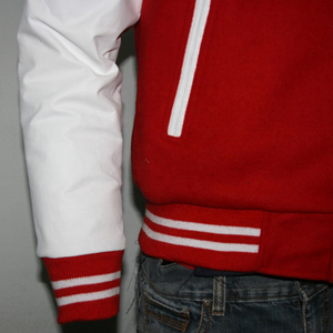 New Wholesale Zip & Button Baseball Style Customized ManWoman Winter <b>Jacket</b> - Product Image 4