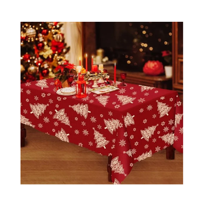 Embroidered Striped 100% Cotton Linen Bio Degrabdable GOTS Certified Classic Style <b>Square</b> Indian <b>Tablecloth</b> Tassels Waterproof - Product Image 6