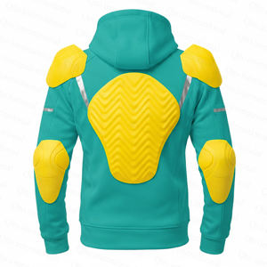 Sudadera con Capucha para Motociclista Certificada CE Nivel 2, Forrada con Fibra de Aramida, Reflectante, con Protecciones Extraíbles - Product Image 4