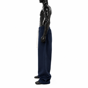 Wholesale Custom 400GSM Heavyweight Cotton Fleece Wide Leg Sweatpants Mens Oversized <b>Baggy</b> Streetwear <b>Baggy</b> <b>Jogger</b> OEM Available - Product Image 3