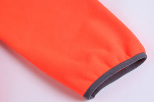 Manteau décontracté élégant en velours tricoté pour femme grande taille, à manches longues, uni texturé, avec un seul bouton et manches amovibles sur le devant - Product Image 4
