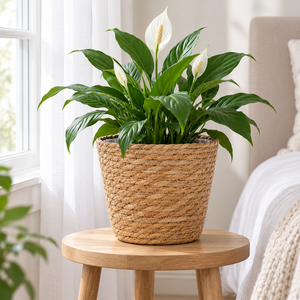 Panier de plantation moderne en jonc de mer et jute tressé, personnalisable et écologique, avec doublure en plastique pour décoration de plantes d'intérieur, lot de 3, vente en gros - Product Image 6