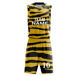 Ensemble de maillots de basket-ball unisexe sur mesure, vêtements d'équipe, maille respirante solide, sans manches, évacuation de l'humidité, shorts de basket-ball de club - Product Image 6