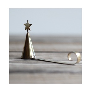 Versatile metal candle snuffer ideal for controlled candle extinguishing suitable for home decor dining and relaxation - Product Image 1