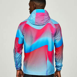 Nouvelle arrivée, veste coupe-vent à capuche pour homme, automne, haute qualité, 100% coton, couleur personnalisée, séchage rapide, respirante - Product Image 3