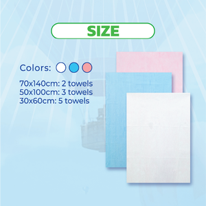 ผ้าขนหนูพกพาแบบใช้แล้วทิ้ง ลายตาราง สำหรับฤดูร้อน แห้งเร็ว ขนาดกะทัดรัด ผลิตโดย Kawaii OEM ODM เป็นมิตรกับสิ่งแวดล้อม ทำจากผ้าไม่ถักทอ สีขาว - Product Image 4