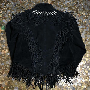Veste en daim unisexe à franges, style western, douce, de qualité supérieure, fabricant OEM - Product Image 5