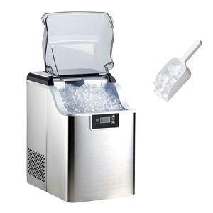 Macchina per il Ghiaccio da Banco Portatile, 44 Libbre al Giorno, Funzione Autopulente, Cestello per Conservazione Ghiaccio da 4 Libbre, Produzione Ghiaccio a Pepite, Elettrodomestico da Cucina - Product Image 1