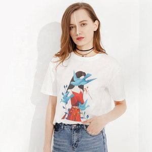 เสื้อยืดแขนสั้นคอวีทรงเข้ารูปสำหรับผู้หญิง ผ้าเจอร์ซีย์ระบายอากาศ ป้องกันรังสียูวี แห้งเร็ว เป็นมิตรกับสิ่งแวดล้อม ไซส์ใหญ่ เหมาะสำหรับฤดูร้อน สวมใส่สบาย - Product Image 6