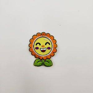 beautiful sunflower embroidered patch iron on fabric badge hats bags <b>jackets</b> caps diy floral clothing decoration - Product Image 2