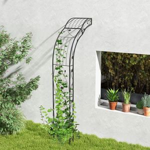 Arco da Giardino con Traliccio per Piante Rampicanti, Rose e Viti - Cancello in Metallo - Product Image 2