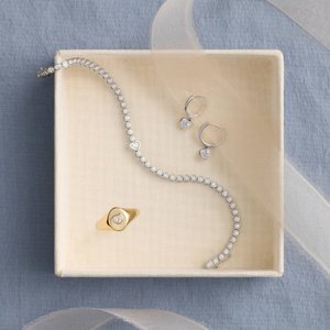 Bracelet élégant pour femme en moissanite et diamant, chaîne en argent sterling 925, bijou de mode, cadeau - Product Image 3