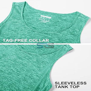 Camisetas Deportivas al por Mayor OEM, Camisetas de Algodón de Secado Rápido y Transpirables para Hombre, Ropa Casual, Camisetas sin Mangas para Gimnasio, Camisetas Personalizadas con Nombre para el Gimnasio - Product Image 6