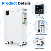 Générateur solaire LiFePO4 8 kWh avec onduleur à onde sinusoïdale pure, contrôleur MPPT, sortie continue 4000 W, station d'alimentation portable 11000+