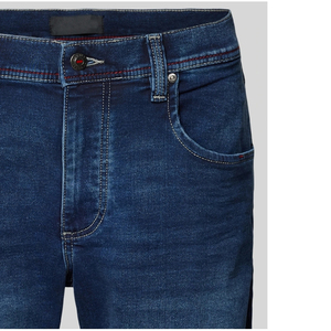Nouveauté Été 2026 – Short en jean décontracté extensible pour homme, style urbain, en toile bleue et noire, service OEM 2026 - Product Image 3