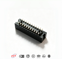 Connecteur d'alimentation SMT blindé à double rangée 2xNP, pas de 2,54 mm, avec capuchon sous vide H9.0, poteau de positionnement, montage en surface, 3A AC 500V