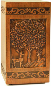 Urnas funerarias decorativas modernas de madera para adultos, urnas hechas a mano para hombre y mujer - Product Image 4