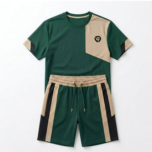Lightweight Men T-Shirt And <b>Shorts</b> <b>Set</b> Perfect For Summer Casual Wear Outdoor Activities And Daily Relaxed Comfortable Outfit - Product Image 1