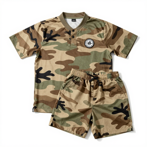 Uniforme de Fútbol Personalizable, Camuflaje Nomad Wilderness, Jersey y Pantalones Cortos Sublimados, Equipo de Fútbol Premium de Alta Transpirabilidad para Jóvenes - Product Image 1