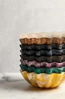 Bol de service à salade de luxe en résine polie, classique et tendance, écologique, léger, résistant à la chaleur, compatible lave-vaisselle, durable, pour les fêtes