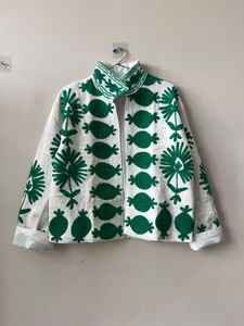 Manteau Duster Unisexe en Coton Matelassé Respirant Brodé Suzani Fait Main, Vêtement d'Extérieur Tribal d'Art Populaire pour Festival - Product Image 3