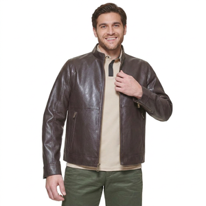 Nouvelle arrivée : veste en cuir pour homme, imperméable, épaisse, prix bas, haute qualité, meilleur design. - Product Image 4