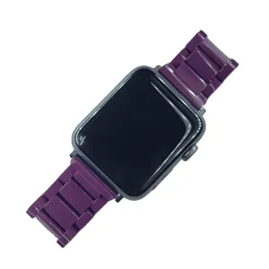 Классные умные наручные часы серии 1-9 SE ультра бордовые винные фиолетовые полированные ацетатные браслеты конфетных цветов