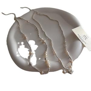 Collier en zircon en forme de cœur de petite taille de marque de luxe haut de gamme pour femmes, pendentifs fins en forme d'étoile de luxe léger, charmes - Product Image 5