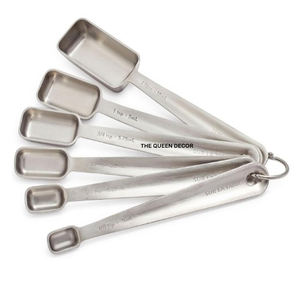 Juego de Cucharas Medidoras Redondas de Color Dorado con Mango de Madera, de Calidad Clásica, al Mejor Precio, Regalo Novedoso - Product Image 3