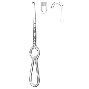 เครื่องมือผ่าตัด SIGAL MEDCO คุณภาพสูง ทำจากสแตนเลส ตะขอคีบแบบโคเชอร์ปลายทู่ ขนาด 22 ซม. ใช้แรงมือ ได้รับมาตรฐาน CE - Product Image 3