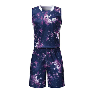 Uniforme de basket-ball de qualité supérieure, dernier design, uniforme de basket-ball 100% polyester - Product Image 1