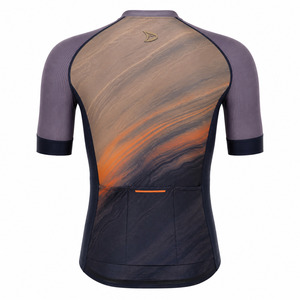 Maillot de cyclisme personnalisé de luxe OEM haute performance, sublimé, coupe aérodynamique, avec empiècements en mesh et poches arrière - Product Image 3