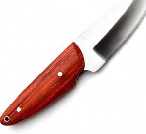 Couteau utilitaire extérieur artisanal en acier inoxydable avec manche en bois Pakka rouge, outil EDC - Product Image 3