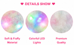 Designer Heart Pillow with <b>LED</b> Light Plush Cushion Soft Toy Glow Heart Shape Pillow Romantic Sofa <b>Bed</b> Decor Gift OEM Wholesale - Product Image 2