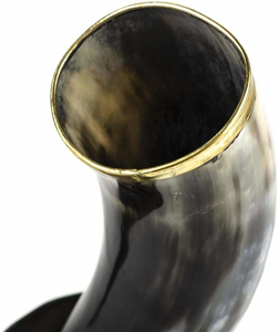 Mug à boire viking en corne de buffle fait main avec poignée, tasse à bière en corne naturelle pour bar à domicile et cadeau - Product Image 4