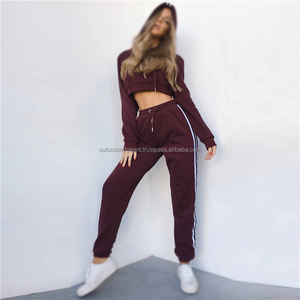 Women 2 Pcs Set Outfits Tracksuits Long Sleeve Hoodie Sweatshirt <b>Top</b> Long Pants Ladies Casual Sports Sweat Suit Tracksuit - Product Image 4