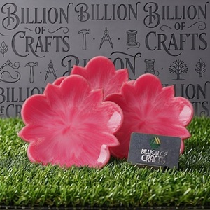 <b>Pink</b> Resin Flower <b>Bowl</b> Decorative Serving <b>Bowl</b> for Home Tabletop Kitchen Decor - Product Image 5