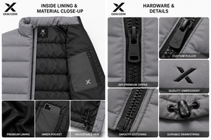 Gilet sans manches et vestes X Sports City, hiver, matelassé, coupe-vent, tissu extérieur premium, matelassage uniforme, ourlet réglable, poches intérieures - Product Image 4