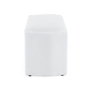 ม้านั่งสไตล์ออตโตมันวัสดุทรงยาวสีขาวหรูหราพร้อมเก้าอี้ดีไซน์เรียบง่ายและหรูหรา - Product Image 4