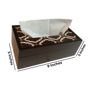 Boîte à mouchoirs en bois imprimée avec un motif de papillon vintage, objet décoratif pour la maison, l'hôtel, la voiture - Product Image 4
