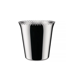 Seau à glace moderne blanc et laiton poli avec poignée en corne de buffle, qualité supérieure, 3 Qt. Seau à glace isotherme pour bar et accessoires de maison – Prix le plus bas - Product Image 5