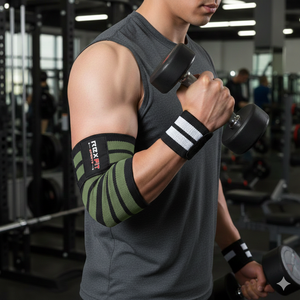 Soporte de Codo Ajustable Rexfit Sport de 5 mm para Hombres y Mujeres, Soporte de Codo para Gimnasio y Entrenamiento, para Levantamiento de Pesas y Powerlifting - Product Image 2