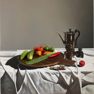 Bandeja Redonda de Madera de Acacia para Servir, Madera de Acacia 100% FSC - Product Image 2