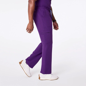 Pantalon de travail unisexe pour le secteur de la santé, marque privée, en tissu tissé léger et extensible, pour hôpitaux et cliniques - Product Image 4
