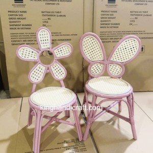 Sillas Infantiles de Mimbre Hechas a Mano en Vietnam, Muebles de Mimbre Natural para Alquiler en Bodas, Fiestas de Cumpleaños, Fabricante OEM ODM - Product Image 4