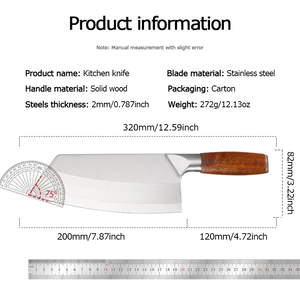 LEGACY BLADES Handmade Carbon Steel Meat Cleaver <b>Knife</b> Razor <b>Sharp</b> Wooden Handle Professional <b>Kitchen</b> Cleaver OEM Manufacturer - Product Image 2